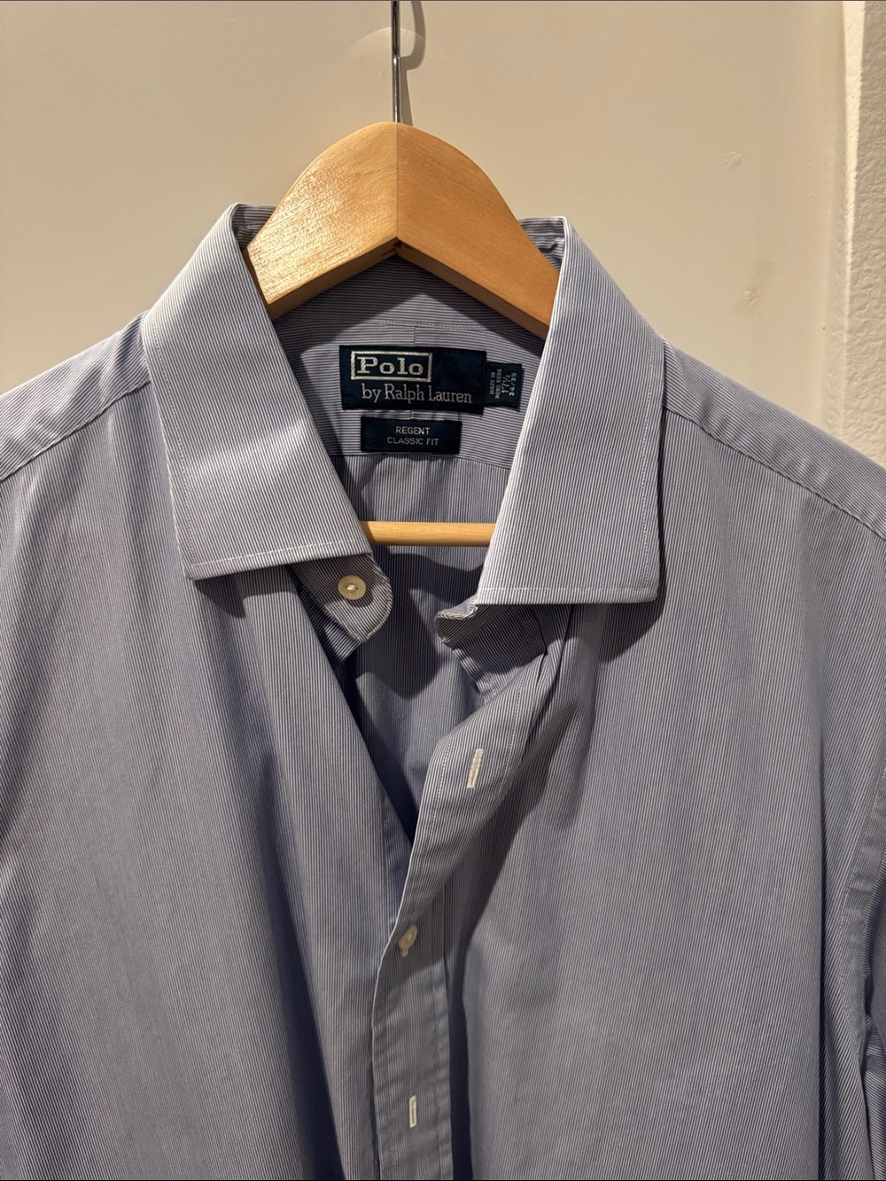 Polo by Ralph Lauren Men's Sky Blue Dress Shirt - Regent Classic Fit